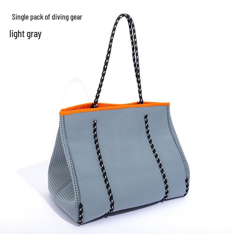 EVA Waterproof Women's Shoulder Tote Bag - Thick Diving Material for Beach & Outdoor Use