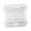 Plastic Three Layer Storage Box Folding Three Layer Multipurpose Organizer Portable Handle Divided Compartments