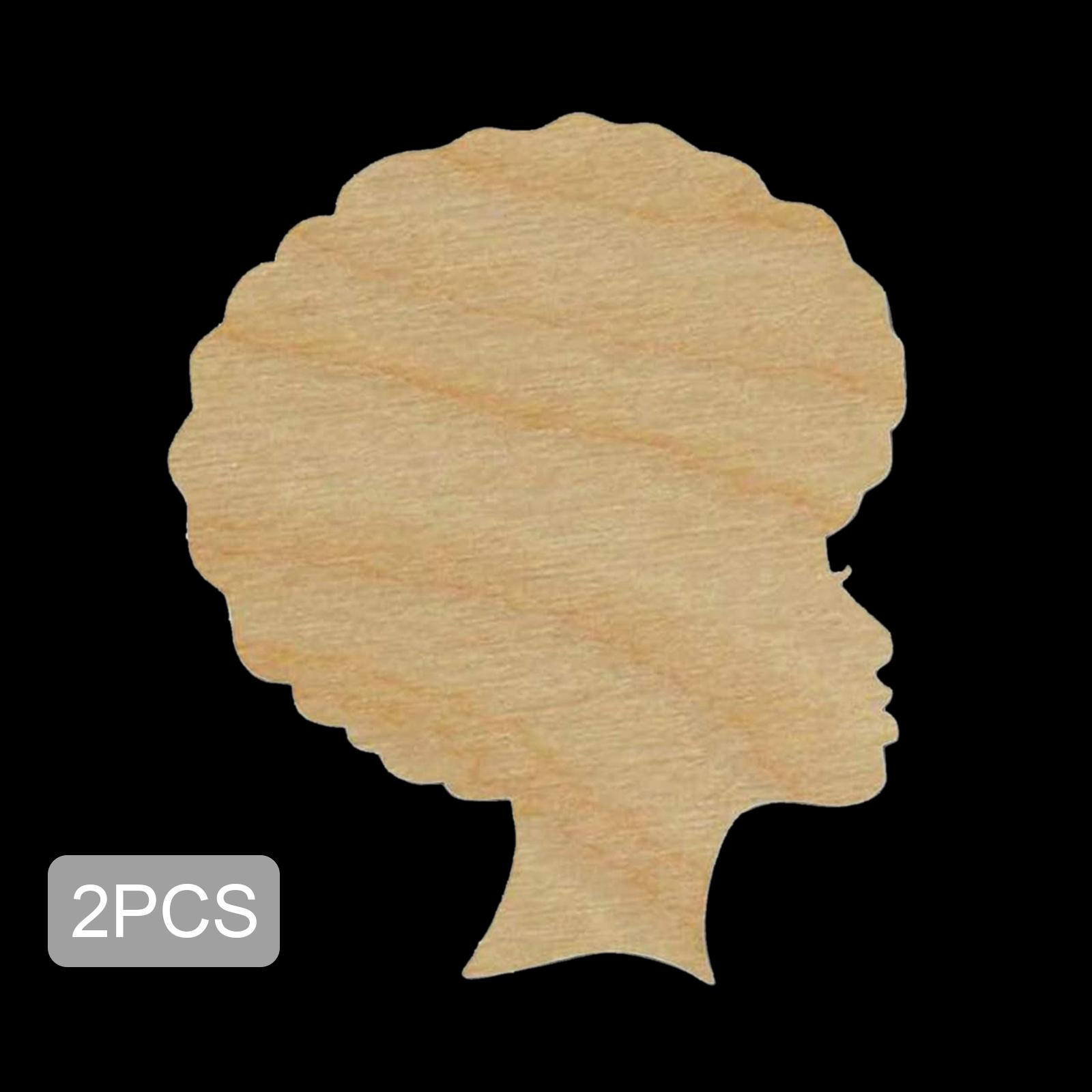 Shape Unfinished DIY Wooden Silhouette Template, Cutout Crafting Art Crafts Wreath, Home Hanger C