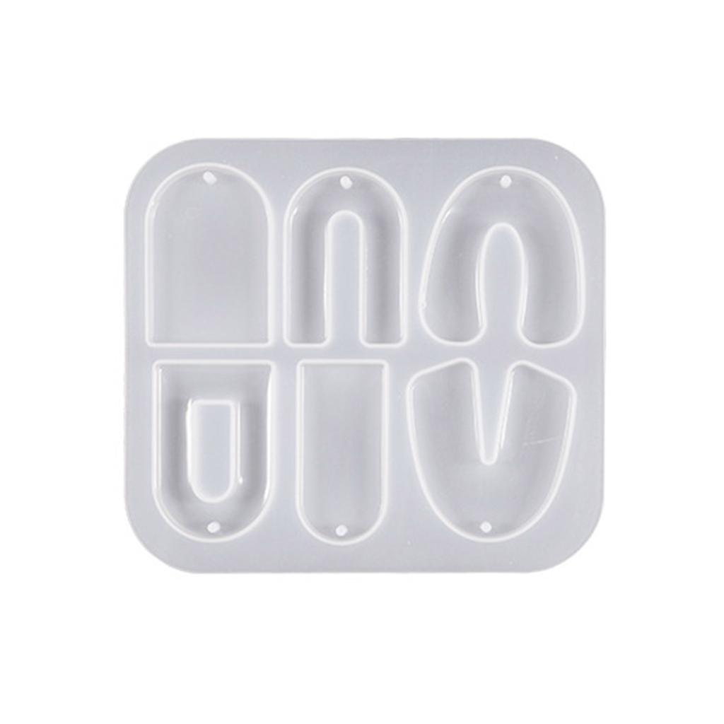 Versatile Epoxy Resin Mold for Necklace Key Chain Pendants Trendy Round and Geometric Shaped Accessories Making Moulds
