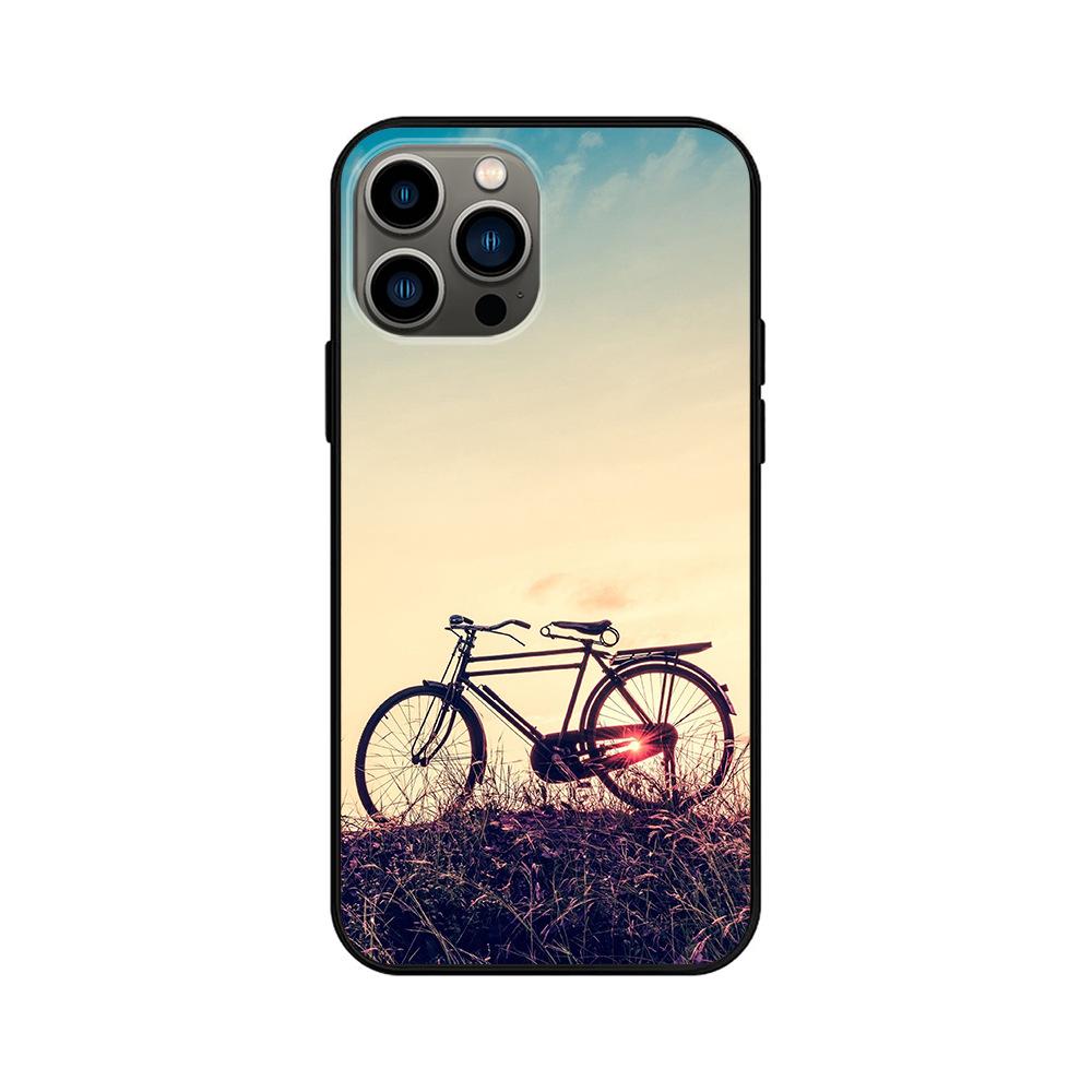 Applicable To IPhone16 Mobile Phone Case, New Couple Outdoor Seaside Landscape English Alphabet Mobile Phone Case