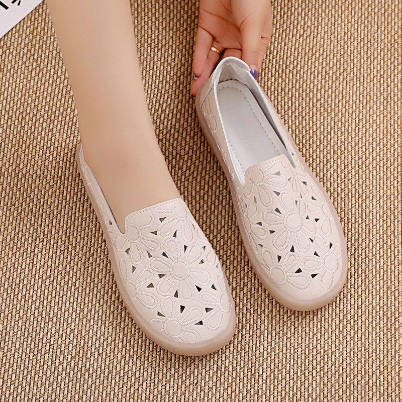 Nurse shoes summer breathable soft sole 2025 new mother soft sole maternity shoes Mori single shoes women's breathable hole shoes