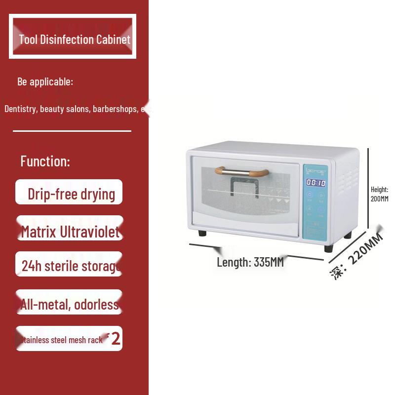 Beauty Salon UV Disinfection Cabinet for Nail and Tattoo Tools with Drying Function