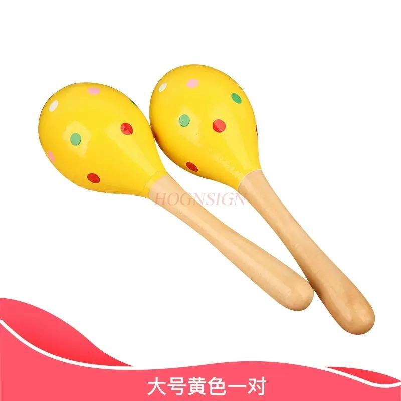 Baby Sand Hammer Early Education Music Percussion Instrument Sand Ball Children Ring Bell Red Grasping Tracking Listening