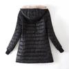 Fall and Winter In The Long Section, The Korean Version of The Hooded Slim Padded Cotton Jacket, Warm Imitation Lamb's Wool Blouse Women's Jackets