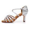 Scarpe da Ballo Latino da Donna Scarpe da Ballo da Sala Tacco Alto 7,5 cm Scarpe da Ballo Latino Tango Valzer