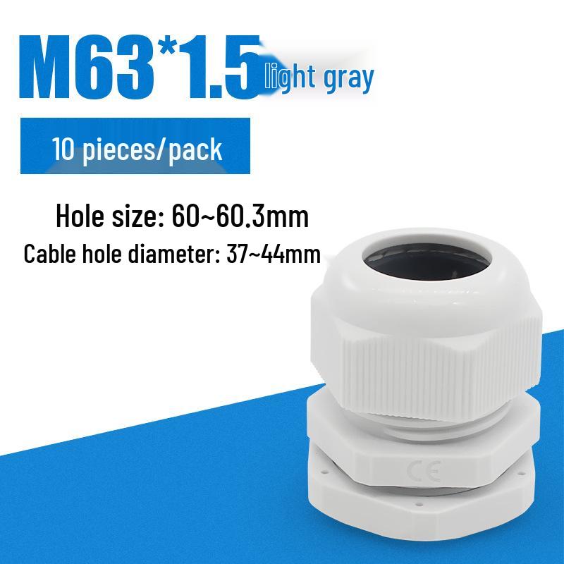 M-Type High-Temperature Resistant Waterproof Plastic Cable Connector with Outer Spiral Gland