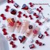 Camellia Gradient Rose Pearl Rhinestone Nail Decoration Pack