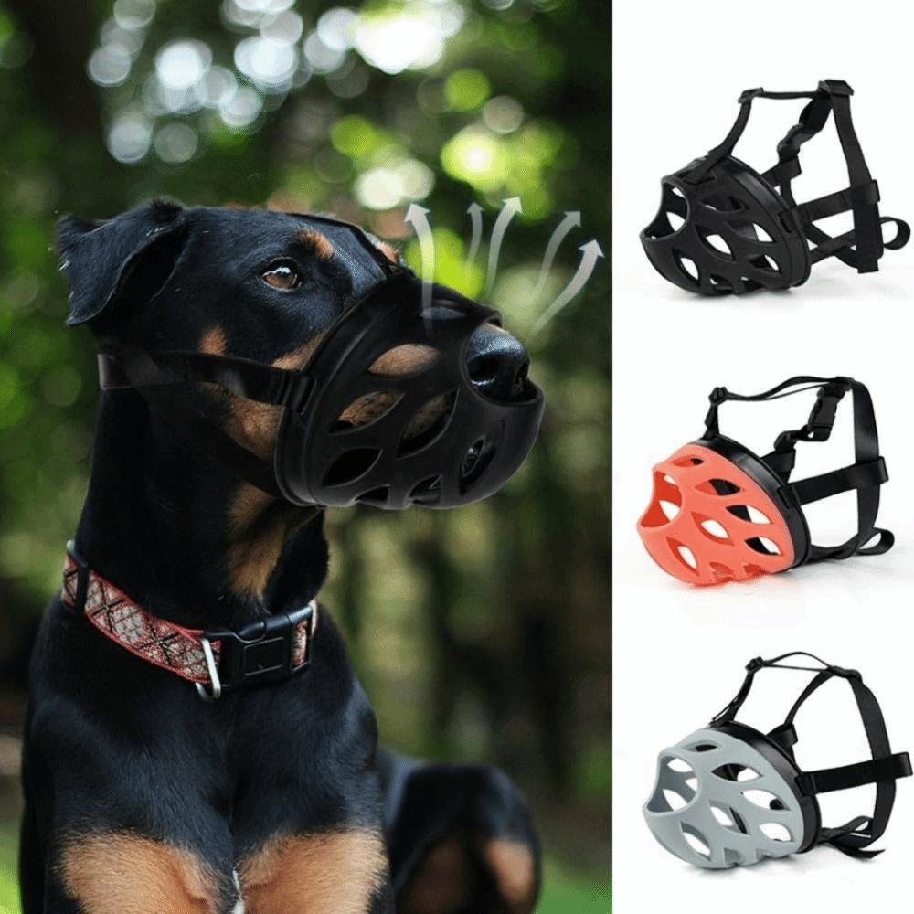 Leaky Nose Design Dog Muzzle Breathable Anti Chewing Mask Anti Biting Muzzle For Medium Large Dogs