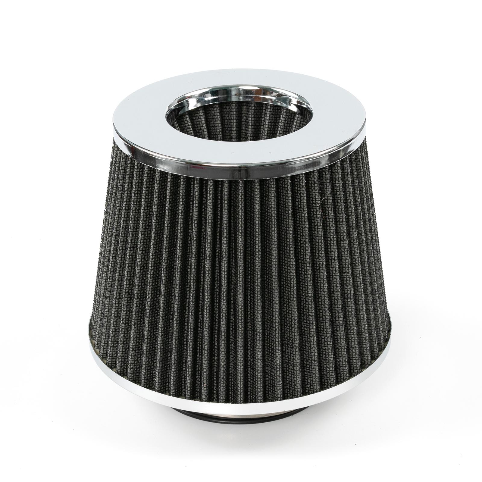 

Автомобильные аксессуары, 3 дюйма, 3 дюйма, высокопроизводительный фильтр на впуске холодного воздуха, индукционный комплект, спортивный сетчатый конус, 76 мм, серебристый, универсальный серебряный