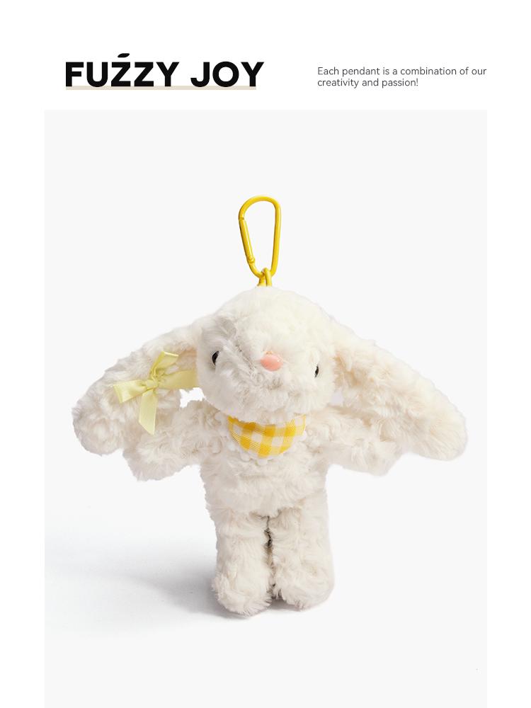 Original Lop-Eared Rabbit Plush Keychain - Cute Gift for Girls
