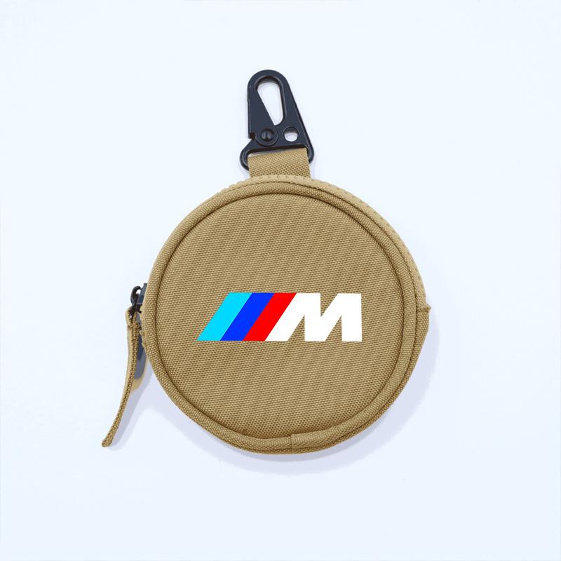 Portable Mini Wallet ID Card Coin Key Storage Bag Zipper Purse For Bmw 50th Anniversary M F20 E46 E39 E90 E60 E87 X3 X5 X6 M2 M3 blvc18