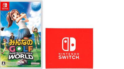 Golf World Nintendo Switch Logo Design Microfiber Cloth Included Everybody's -Switch Bonus