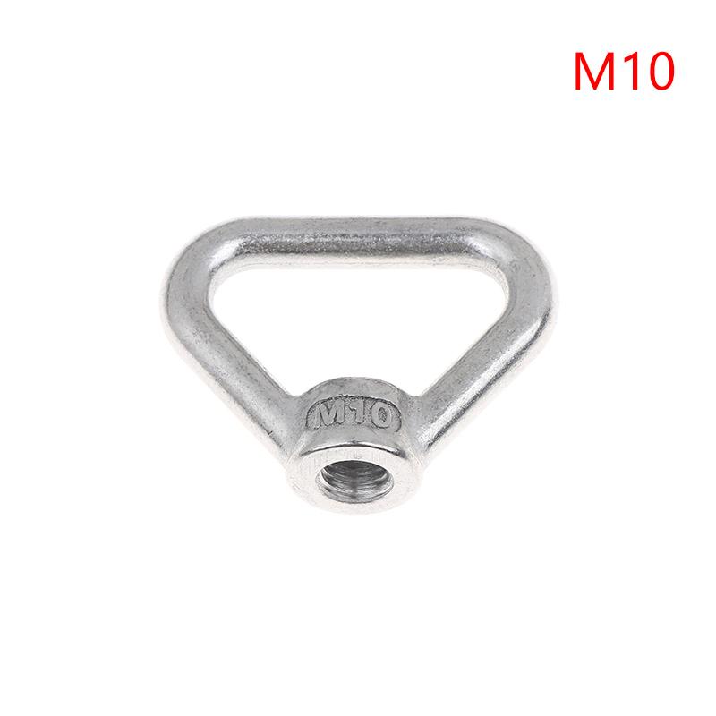 M8 M10 M12 M14 M16 M20 M24 304 Stainless Steel Triangle Lifting Eye Nut Trapezoid Thread Rings Fit For Handle Bolts