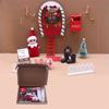 Mini Tree Fairy Toy House Wreath Miniature Elf Door Craft Gift DollHouse Elf Kit  Christmas Decor