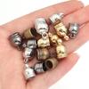 30-100pcs/lot CCB Tassel Beads Caps KC Gold Leather Rope End Tip Caps Beads For DIY Charms Bracelet Necklace Jewelry Accessories