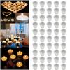 Candlestick Metal 30pcs/50pcs Aluminum Sheet Decorative