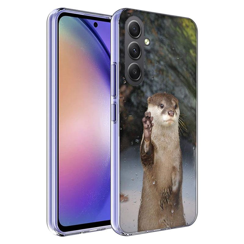 Cute Animals Otters Phone Case for Samsung A16 A26 A36 A56 A17 A37 A57 A07 A06 A02S A03 A04S A05S Galaxy Note 20 10 A50S A71 A51