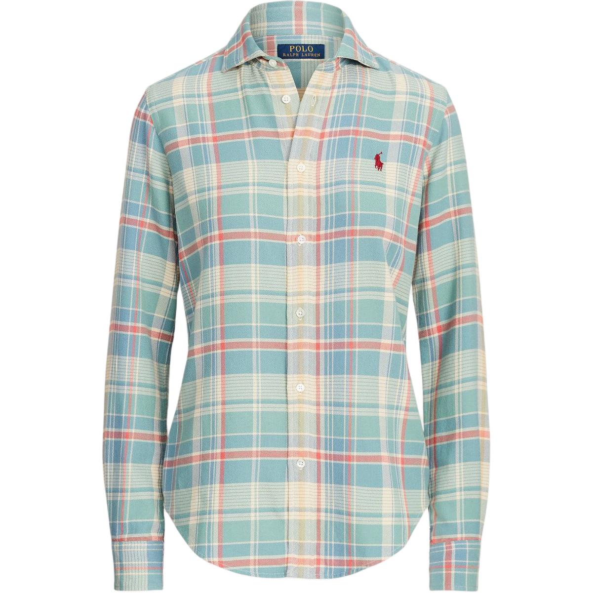 

Polo Ralph Lauren SS22 Клетчатая рубашка с воротником и длинным рукавом Женские рубашки Многоцветный 211874043-001 S