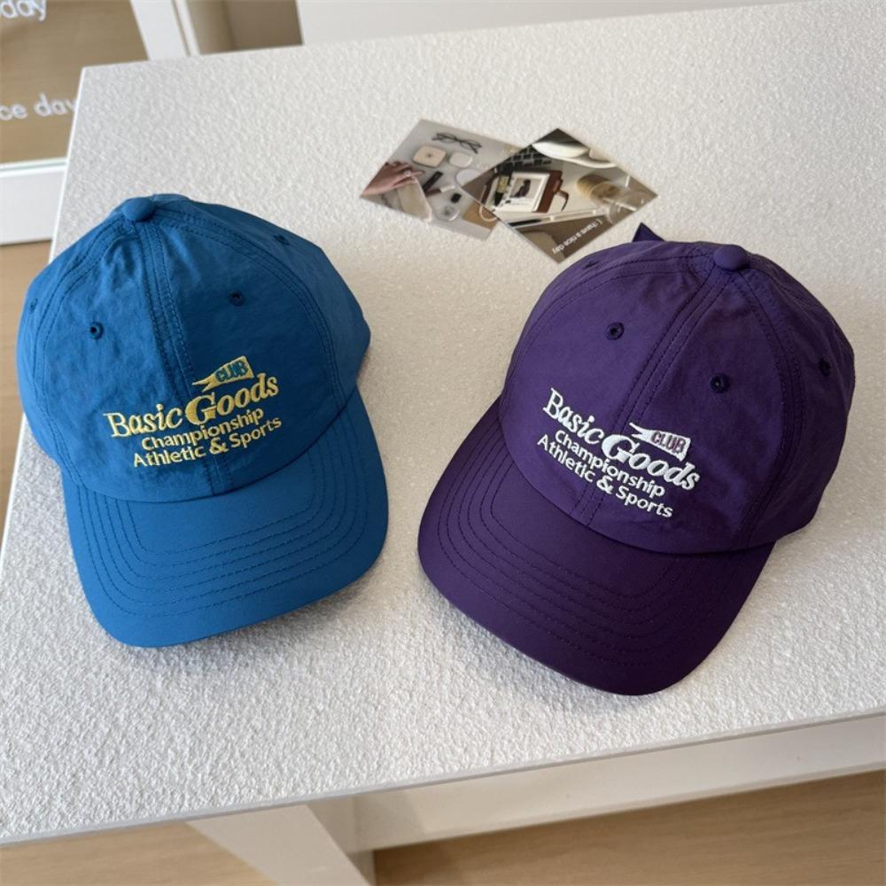 Quick-Drying Cloth Sun Hat Letter Embroidery Peaked Hat New Baseball Hat  Summer