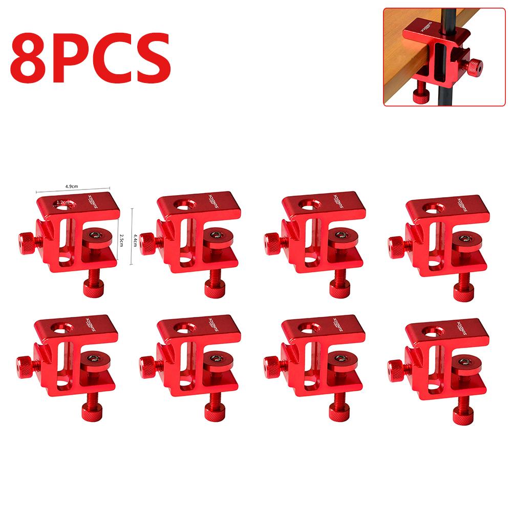 1-10P Table Lamp Clip Light Pole Fixing Tool Aluminum Alloy Desk Lantern Clamp Hanging Lamp Holder Clip Camping Supplies