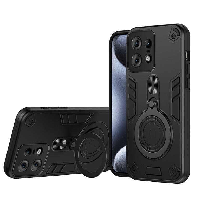 For Motorola Moto EDGE 40 50 Pro NEO G04 G14 G22 G34 G35 G53 G55 G85 G84 Phone Case, Protector Ring 360 Rotate Shockproof Cover