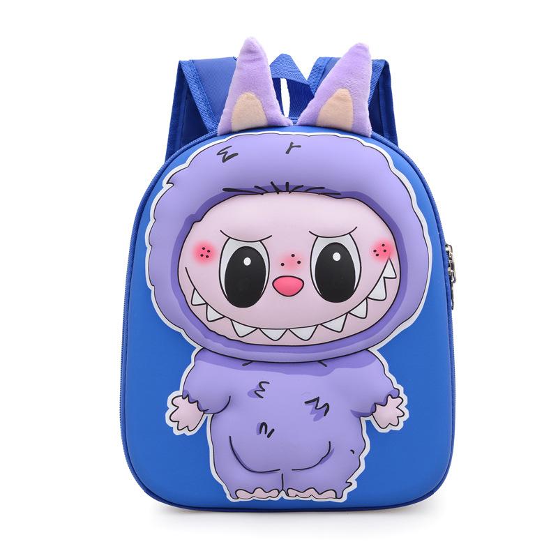 School Bag Love New Cartoon Labu Cloth 11 Inch Hard Shell 3D Small Backpack To Go To School and Go Backpack