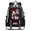 Anime JoJo Print Lightweight Student Backpack Casual Daypack for Teen Kids Junior School Bag