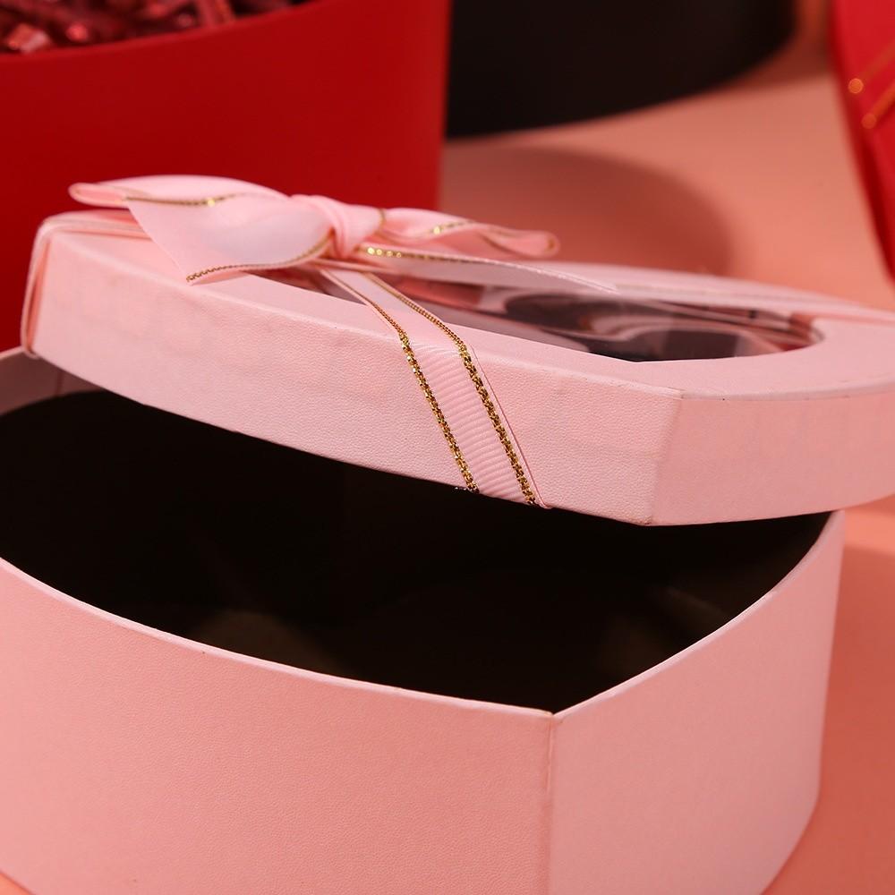 Bowknot Packaging Paper Box Heart-shaped Gift Storage Container New Gift Box  Birthday