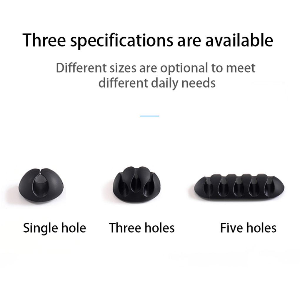 2021 NEW USB Cable Organizer Silicone Cable Winder Desktop Tidy Management Clips Cable Holder for Mouse Headphone Wire Organizer