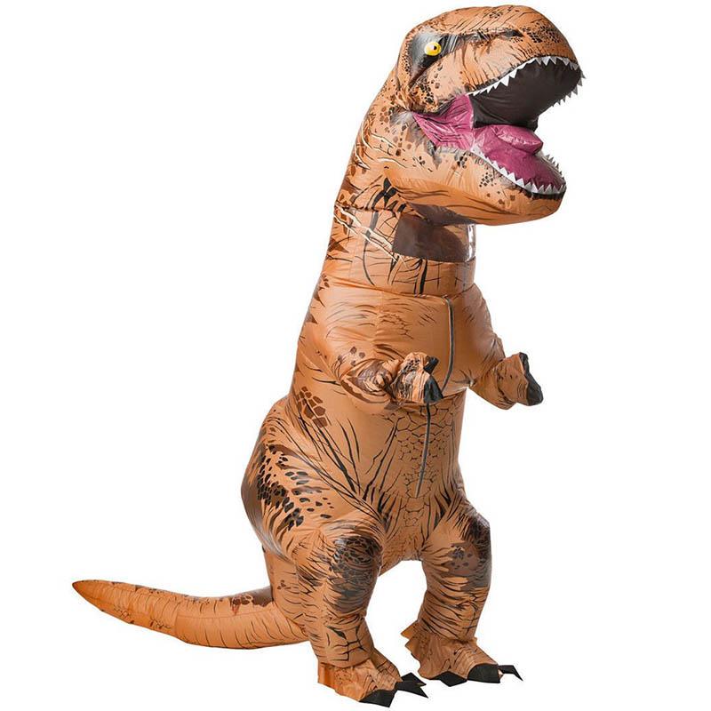 Adult Inflatable Trex Dinosaur Costume Jurassic Blow Up Cosplay Outfit Suit