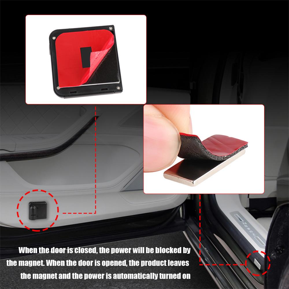 Car Door Logo Welcome Lamp Laser Projector Light For Mitsubishi Asx Lancer Outlander l200 Xpander Galant Eclipse LED HD Wireless