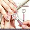 Magnetyczny Pierścień do Paznokci Cat Eye Magnetyczne Narzędzie Przyssawka Pusta Cat Eye Wzory Paznokci Cat Eye Z Kulkowym Magnesem