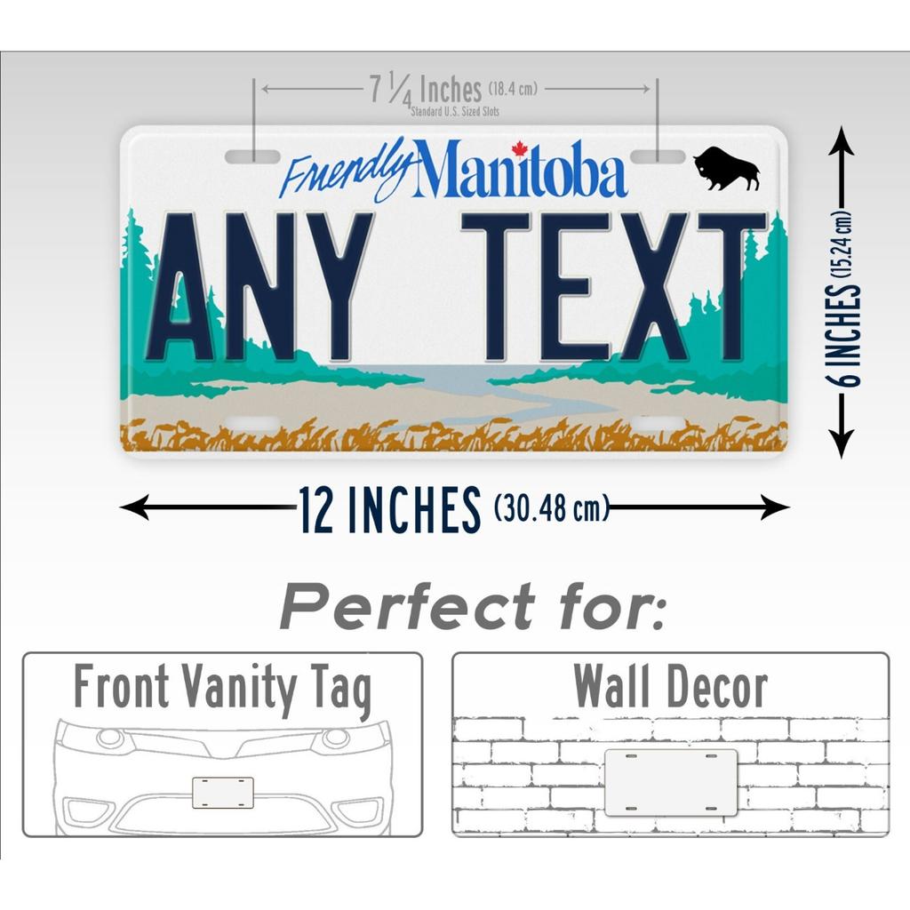 Retro Tin Sign Metal Poster ManitoBa Themed