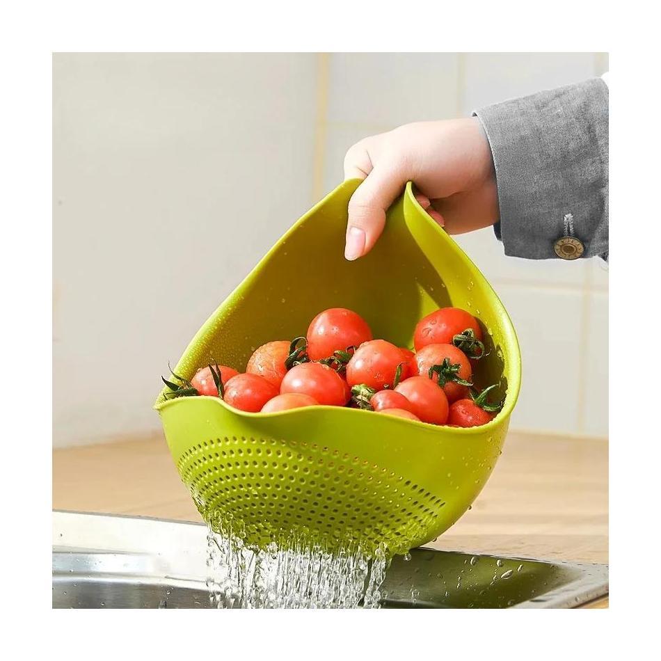 1 Pcs Household Vegetable Cleaning Gadget Accessory Kitchen Drain Basket Bowl Rice Washing Filter Strainer Basket Sieve Drainer