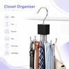 1/2/3PCS 360° Rotating Multi Claw Hanger Hook Wooden Metal Storage Rack Organizer For Belt Scarves Lingerie Ties Handbags Closet