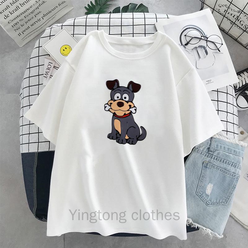 Kawaii Little bear Printed Women T-Shirt Harajuku Summer Short Sleeve T-Shirts Japanese Anime Cartoon Oversized T-Shirt Female