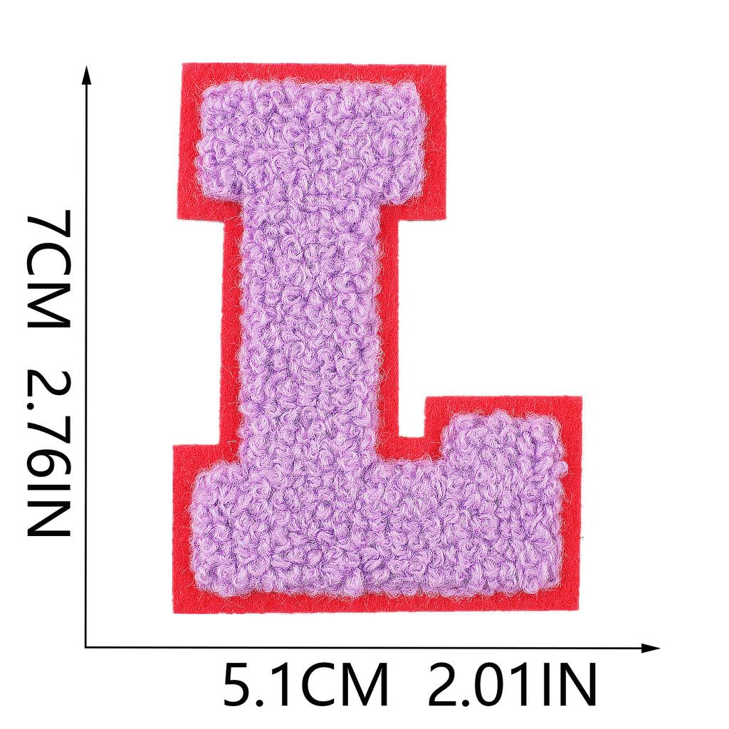 Mixed Color 7Cm Towel Embroidery English Letters Cloth Sticker Clothing Accessories Letter Sticker Computer Embroidery Chapter Boy Ironing Letters