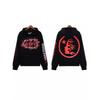 Unisex Retro Distressed Print Hoodie - Herbst/Winter Mode