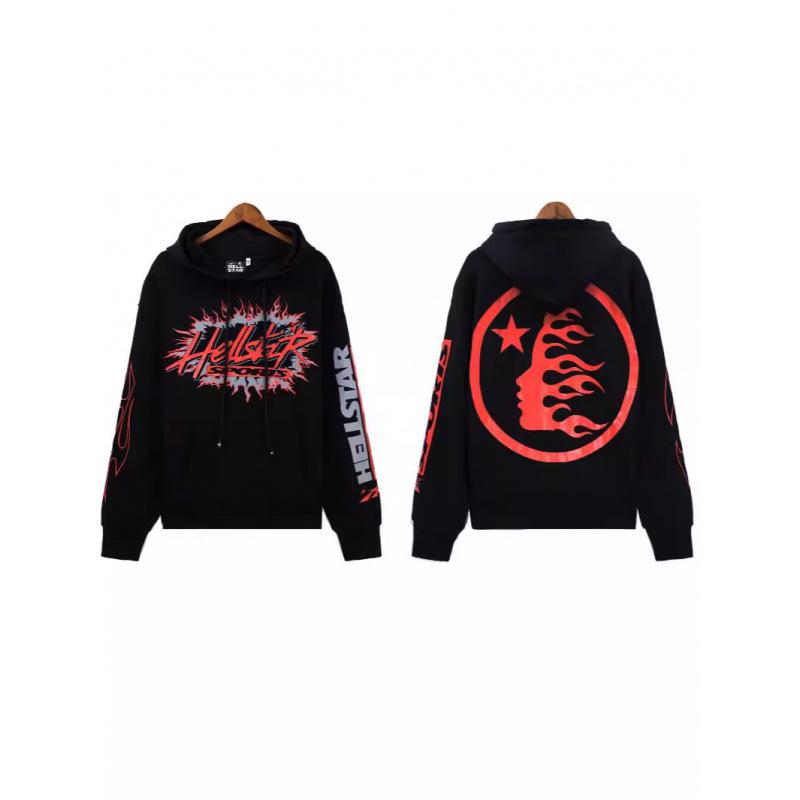 Unisex Retro Distressed Print Hoodie - Herbst/Winter Mode