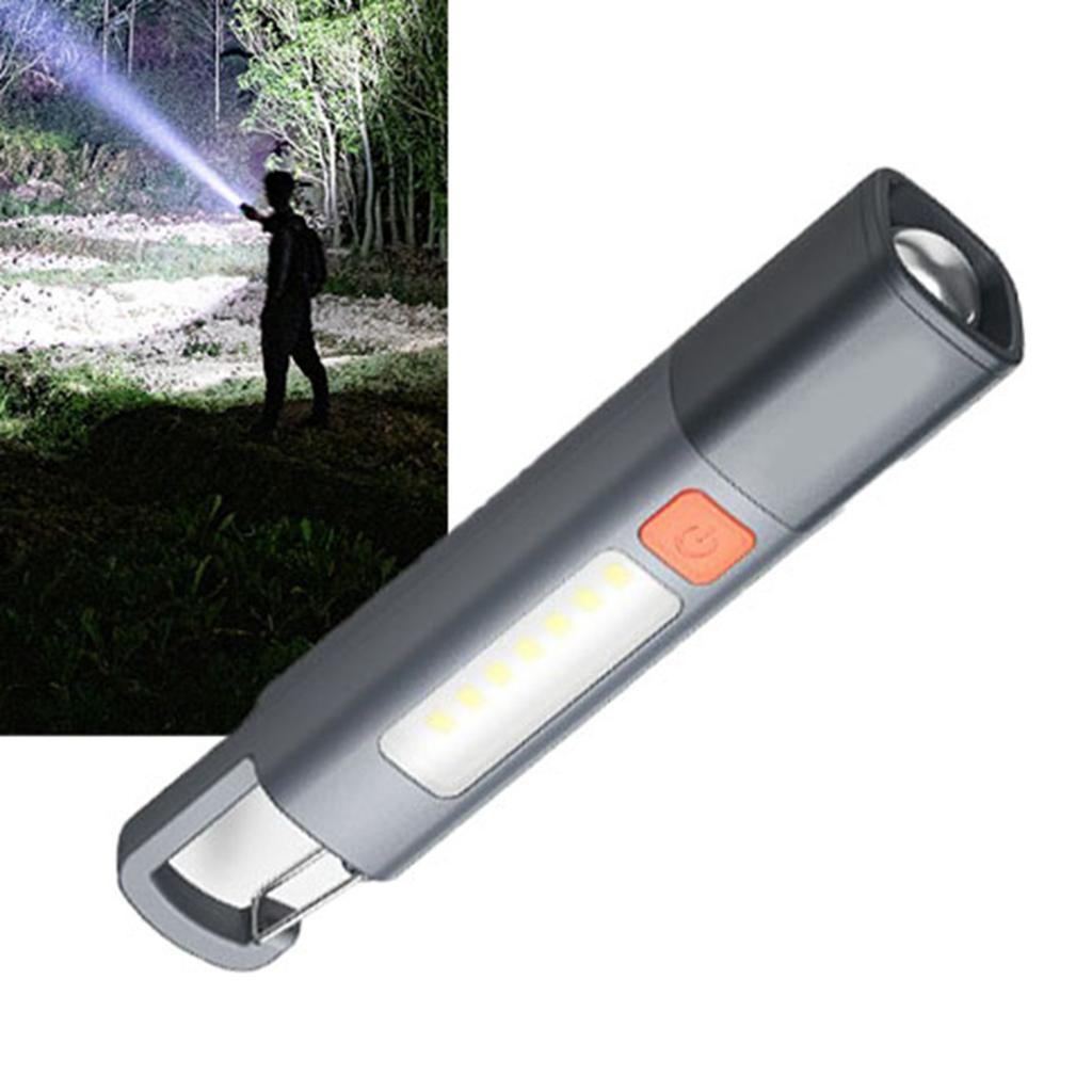LED Flashlight Portable LED Work Light Long Range Compact Flashlight for Home and Outdoor Activities Built in Battery