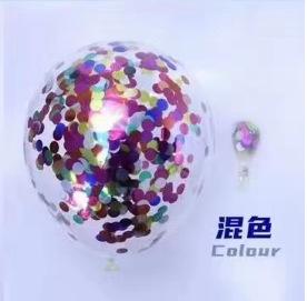 12 Inch Gold Glitter Balloon Round Colorful Transparent Confetti Party Decoration Wedding Anniversary Ceremony Decoration 12 inch 30pcs