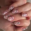 Internet celebrity small fresh 5D nail sticker embossed three-dimensional flower nail sticker 3D small daisy ins nail sticker