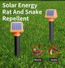 Solar-Powered Animal & Snake Repeller - Outdoor Waterproof Rodent Deterrent