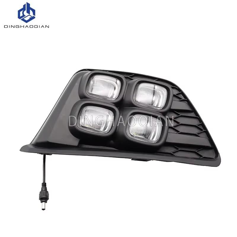 2Pcs DRL for Honda Jazz Fit 2014 2015 2016  LED Daytime Running Lights Daylight Fog Lamp with Turn Signal Light