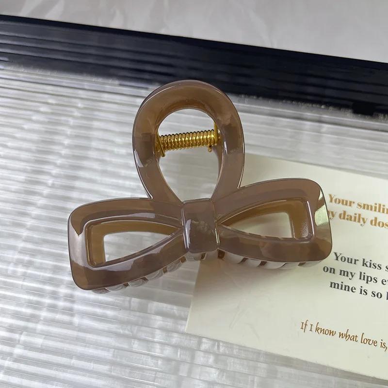 

Акриловые заколки-банты для волос корейские женские заколки-краб полые элегантные шпильки для волос темпераментные французские аксессуары для волос подарки украшения для вечеринок 1pc кофейный