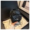 Spring new retro premium diamond chain commuter backpack women's mini cute simple shoulder bag