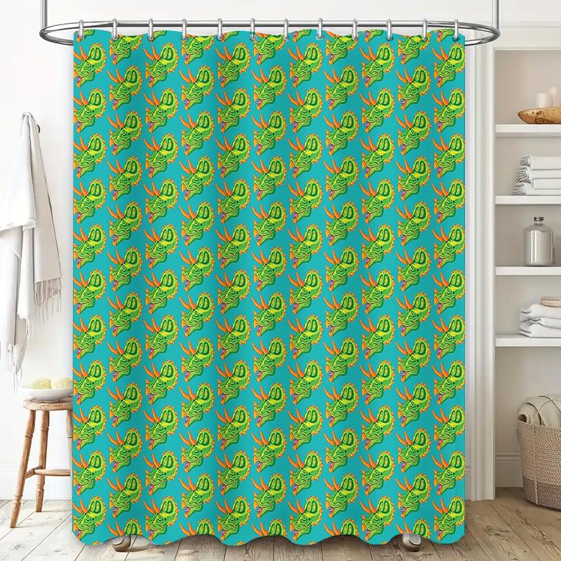 Floral Shower Curtain Waterproof Vintage Botanical Print Bathroom Decor Farmhouse Style Fabric Shower Liner for Spa Modern Home