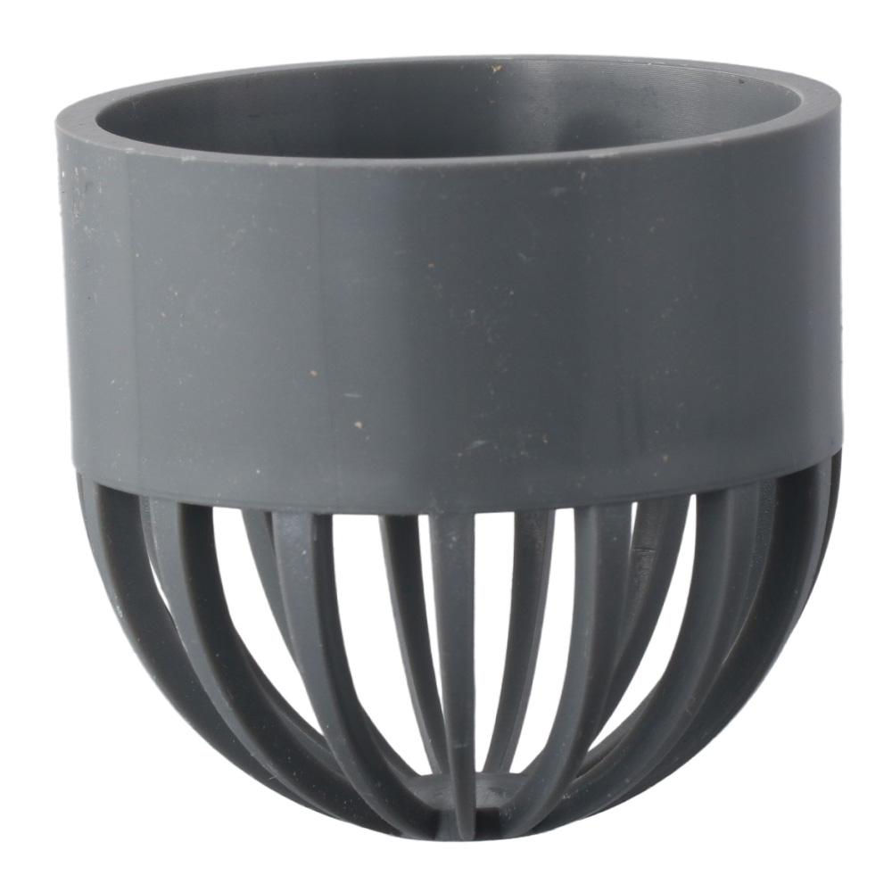 Grey Drain Grate Cover, 50mm Pipe Fitting Adapter Cap Accessories Fish Tank Permeable Fish Tank