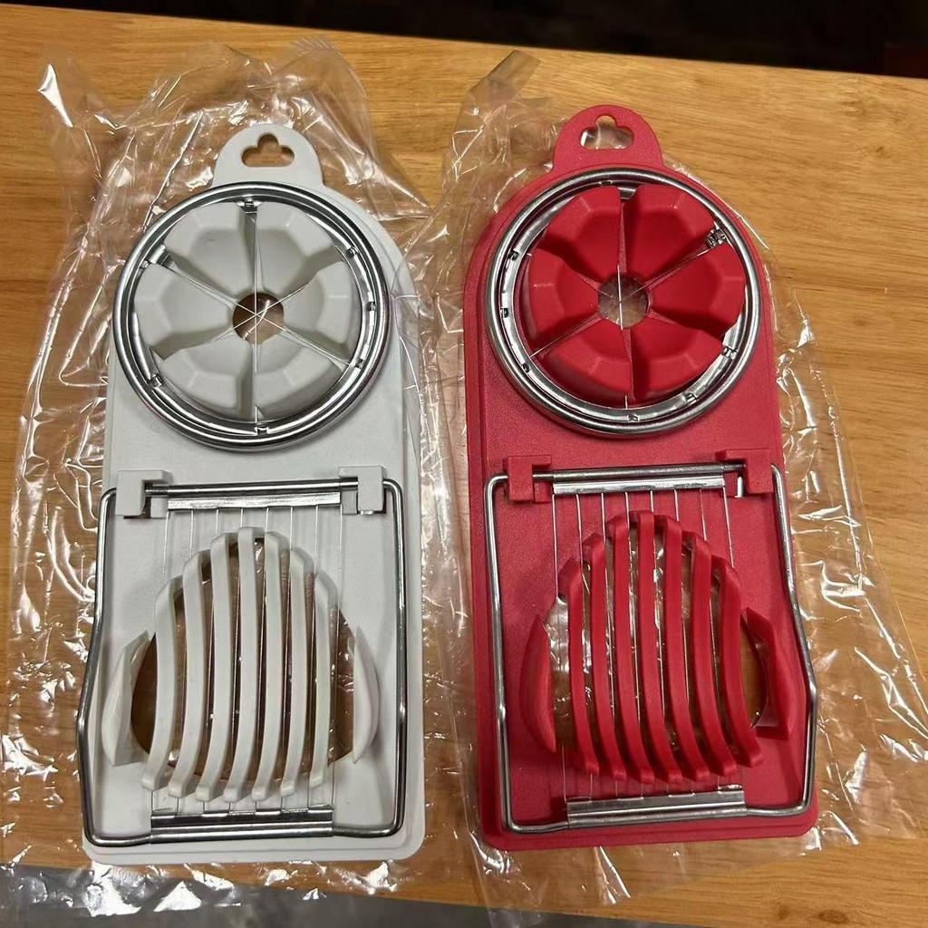 Multi-Function Egg Slicer: Stainless Steel Egg & Preserved Egg Cutter